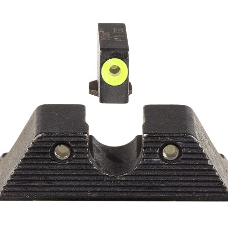 Trijicon 600845 HD XR Night Sight Set Green Tritium/Yellow Outline Front, Green Tritium Rear, Black Frame, Fits Glock/48/43/43X/43E Excludes MOS