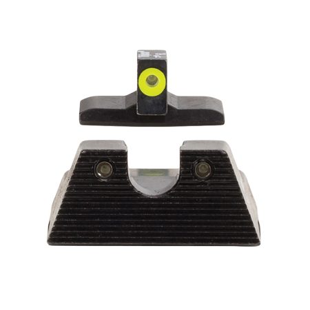 Trijicon 600895 HD XR Night Sight Set Green Tritium/Yellow Outline Front, Green Tritium Rear, Black Frame, Fits H&K VP9/45C/45C Tactical/P30/P30L/P30SK