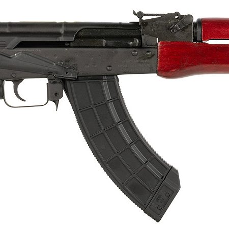Century Arms RI3321RN WASR-10  7.62x39mm 30+1 16.25" Black Romanian AK Barrel, Black Underfolding Stock, Red AKM Pattern Furniture