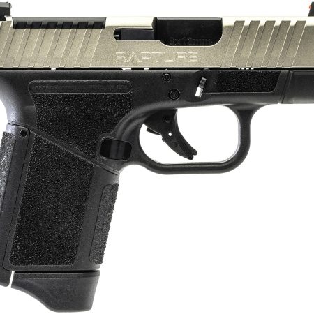Gforce Arms GF932512GN Rapture  Sub-Compact Frame 9mm Luger 12+1 3.25" Black Steel Barrel, Nickel Steel Optic Cut/Serrated Slide, Gray Cerakote Polymer Frame, Shield RMSc/RMR Footprint
