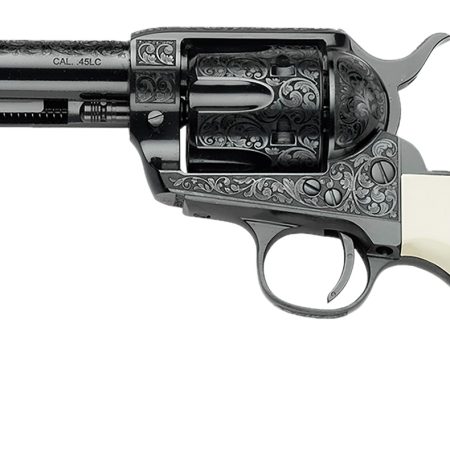 Pietta GW45RR434NMUI Great Western II Red River 45 Colt (Long Colt) 4.75" Ultra Ivory Engraved Grip