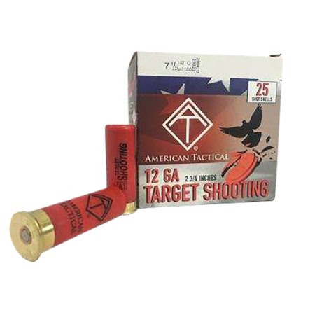 ATI ATIACL12T75 Target Load  12Gauge 2.75" 1oz 7.5Shot 25 Per Box