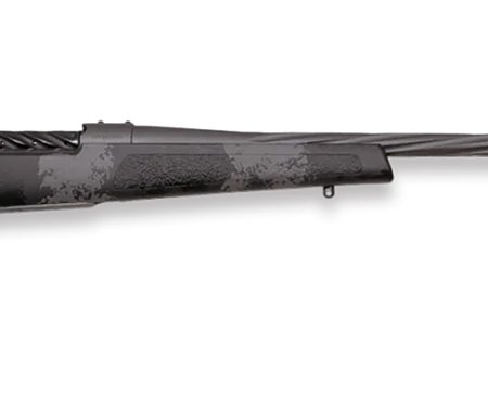 Weatherby  Mark V Live Wild 25 Creedmoor 4+1 22" Carbon Gray Cerakote Fluted Threaded Barrel, Carbon Gray Cerakote Drilled & Tapped Steel Receiver Fixed Black w/Gray Accents Polymer Stock, Right Hand