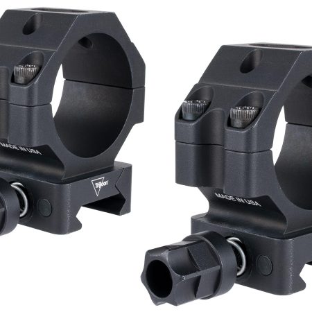 Trijicon AC22065 Scope Rings with Q-LOC Technology  Matte Black Aluminum 30mm Tube Medium