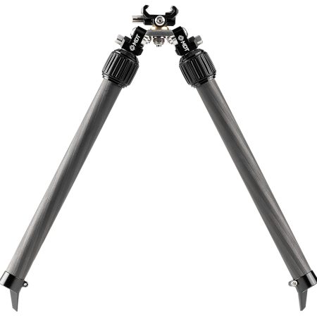 Mdt Sporting Goods Inc 114770BLK BackCountry Bipod 7.50-14.30" High Black Carbon Fiber/Aluminum