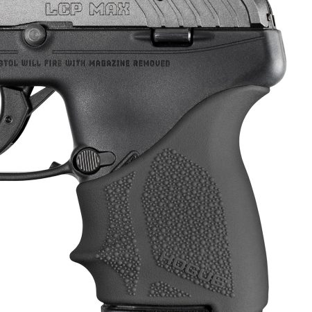 Hogue 18130 Grip Sleeve Handall Beavertail Black Rubber