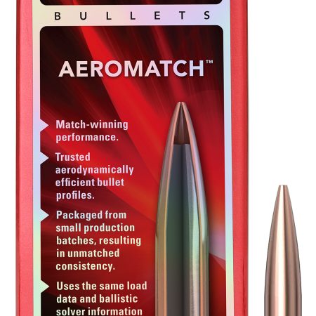 Hornady 30719 Aeromatch  30Cal 175gr Hollow Point Boat Tail 100 Per Box/15 Case