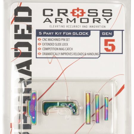 Cross Armory CRG5OKRB 3 Piece Upgrade Kit Glock Gen5 Rainbow Aluminum