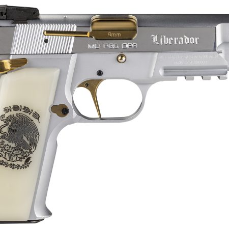 Girsan 391455 MCP 35 Liberador 9mm Luger, OPS with Accessory Rail, Gold Controls, Pearl Engraved Grips
