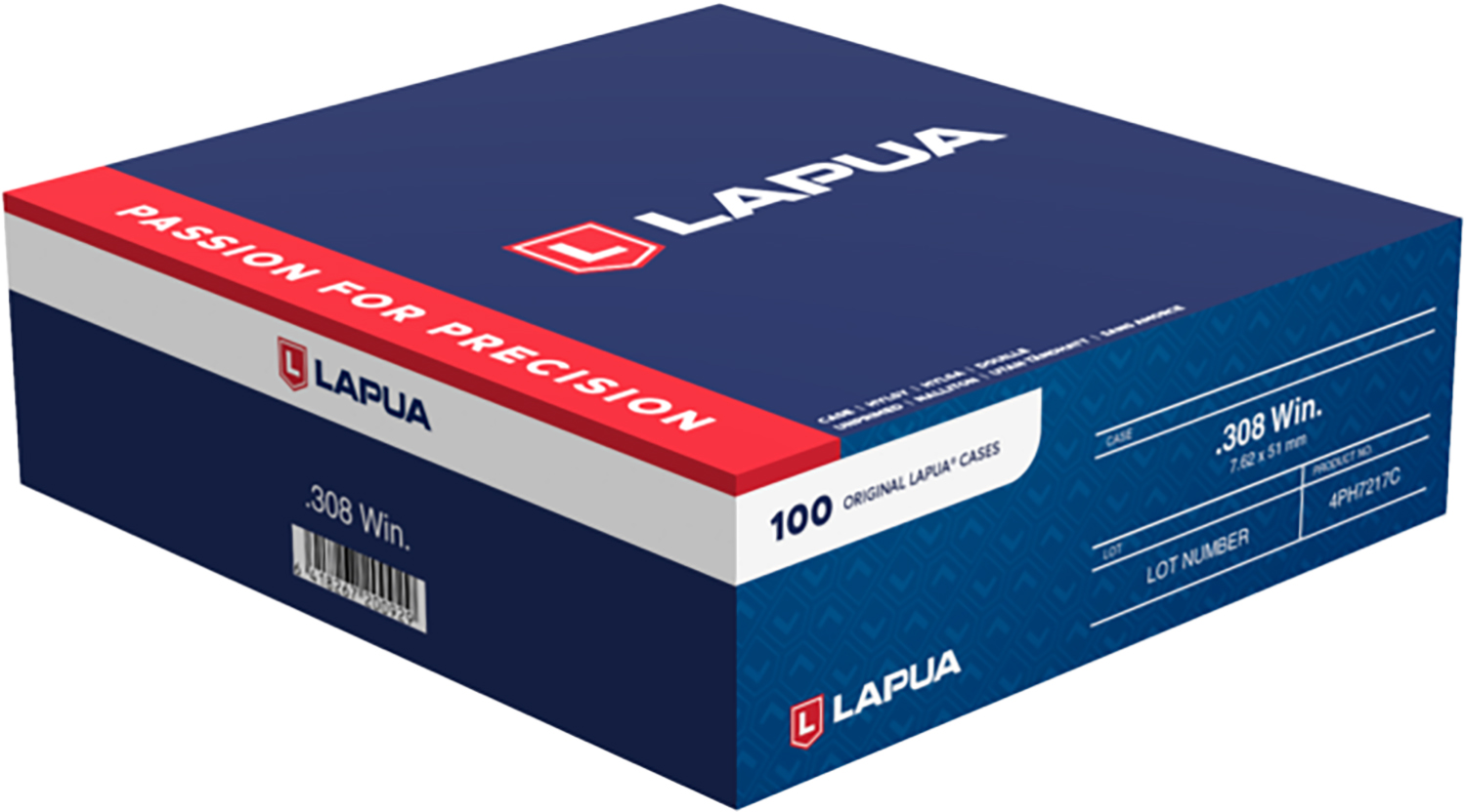 Berger Bullets 4PH7217C Unprimed Cases 308 Win Rifle Brass 100/Box