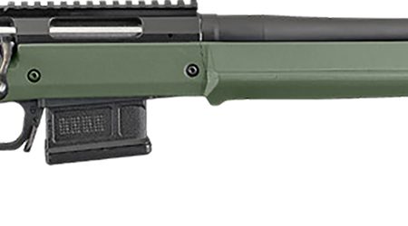 Ruger 26935 American Hunter 308 Win 5+1 20" Matte Black Threaded Barrel, Matte Black Steel Receiver w/Picatinny Rail Receiver, Olive Green Magpul Adjustable Hunter Synthetic Stock, Right Hand