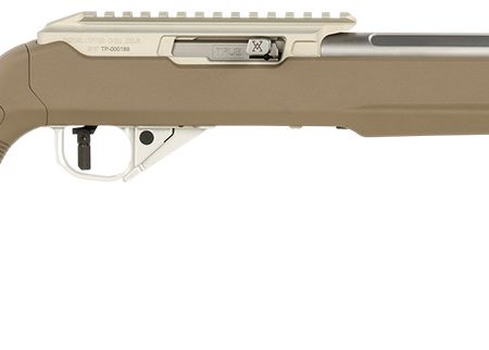 True Precision Inc TP1022FDE3SS TP/22  22 LR 16" Match Grade Barrel, Clear Coat Silver Anodized  Aluminum Receiver w/Picatinny Rail, M-LOK Forend, Flat Dark Earth Magpul Hunter X-22 Polymer Stock