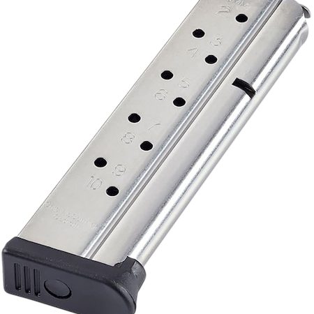 CMC Products MRP9FS10 Range Pro 10rd 9mm Fits 1911 Full Size Stainless/Black Fluoropolymer