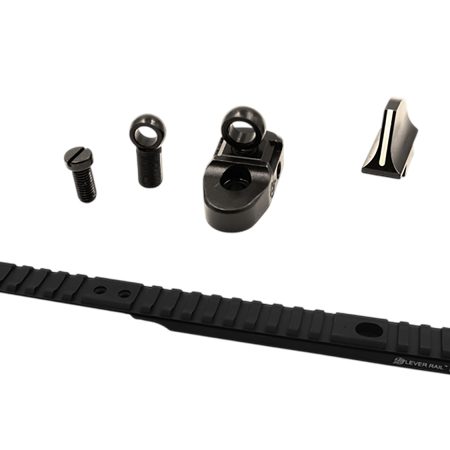 XS Sights HN10015 Henry Optic Mounts & Ghost Ring Sight Sets Black Anodized Aluminum/Steel Fits Henry 45-70 Lever Action