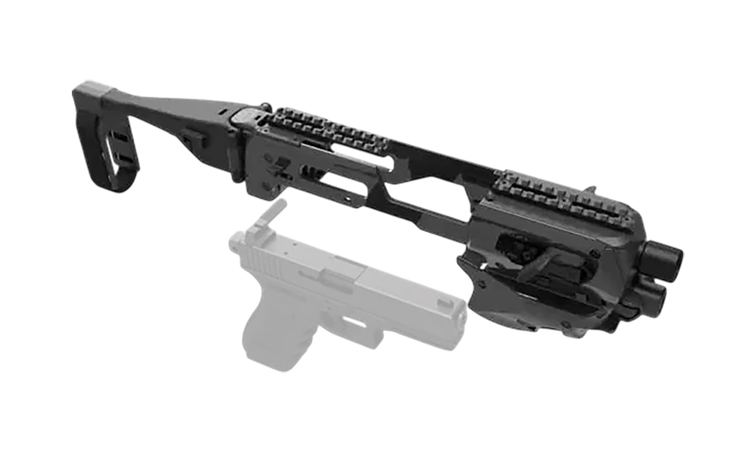 Meta Tactical Llc MCKGEN3 Micro Conversion Kit Fits Glock Gen3 Black Synthetic Stock