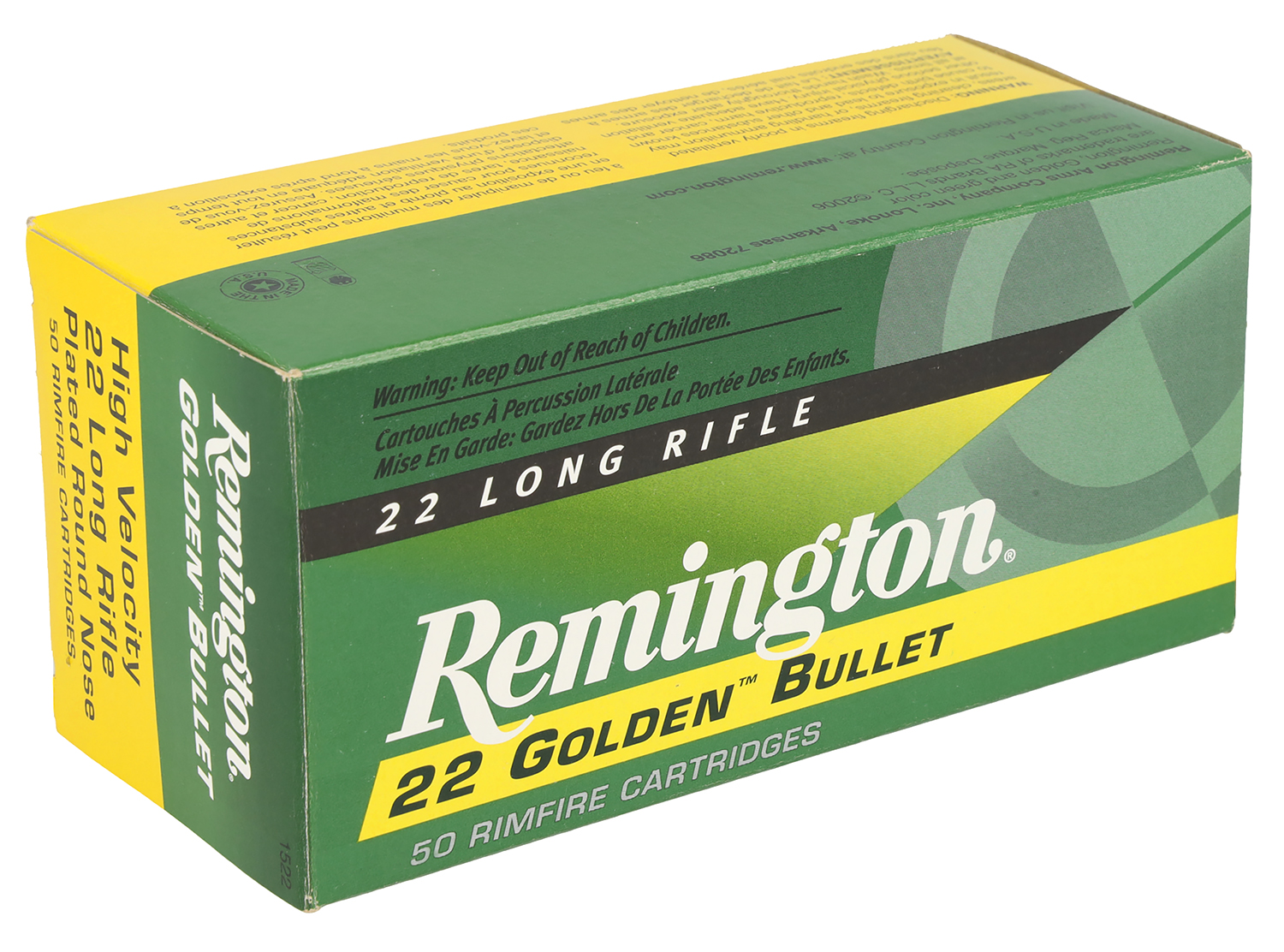 Remington Ammunition R21006 Golden Bullet 22LR 40gr Round Nose 50 Per Box/10 Case