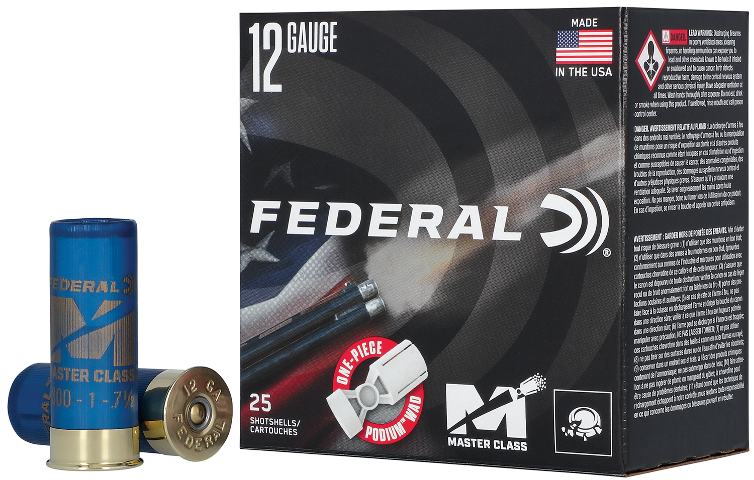 Federal MC12HC175 Master Class 12Gauge 2.75" 1oz 7.5Shot 25 Per Box/10 Case
