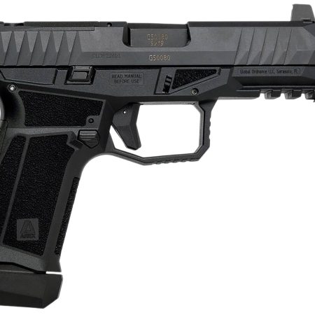 Global Ordnance LLC 815537024791 Delta M Gen2 9mm Luger 15+1 4" Black Threaded Barrel, Black Nitride Optic Cut/Serrated Slide, Black Frame, Ambidextrous