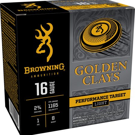 Browning Ammo BGC168 Golden Clays 16Gauge 2.75" 1oz 8Shot 25 Per Box/10 Case