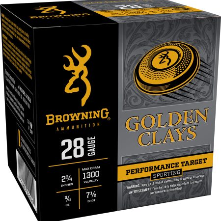 Browning Ammo BGC287 Golden Clays  28Gauge 2.75" 3/4oz 7.5Shot 25 Per Box/10 Case