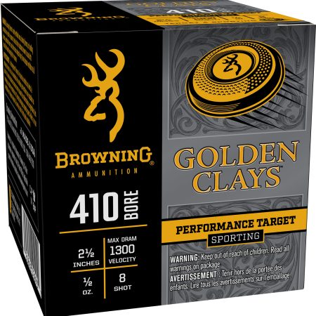 Browning Ammo BGC418 Golden Clays  410Bore 2.50" 1/2oz 8Shot 25 Per Box/10 Case