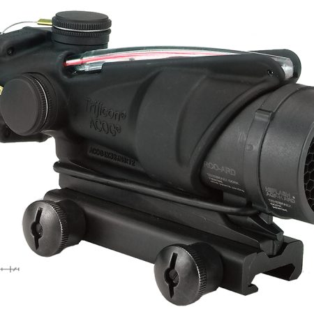 Trijicon 100230 ACOG Black Hardcoat Anodized 4x32mm Illuminated Red Chevron Reticle