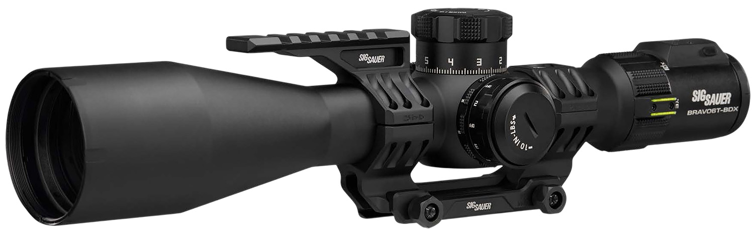 Sig Sauer Electro-Optics SOBBDX65102 BRAVO6T BDX Black 5-30x56mm, 35mm Tube, Illuminated MRAD Milling 2.0 Reticle