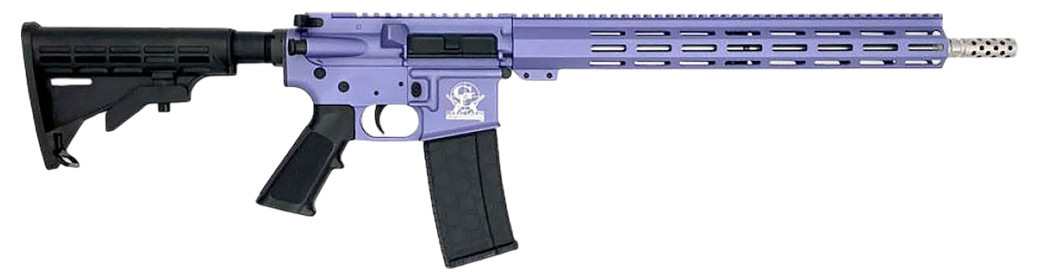 Great Lakes Firearms GL15223SSORC AR-15 223 Wylde 30+1 16" Black Nitride Threaded Barrel, Wild Orchid Cerakote Aluminum Receiver w/Picatinny Rail, M-LOK Handguard, Black Polymer Stock, Mil-Spec Grip