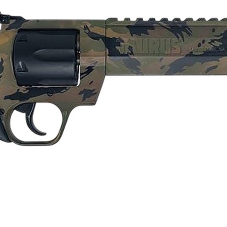 Taurus 2-357081RH-DTSC Raging Hunter  Large 357 Mag/38 Special +P 7 Shot 8.37" Camo Picatinny Rail/Ported Barrel, Matte Black Cylinder, Camo Alloy Steel Frame, Transfer Bar Safety, Exposed Hammer