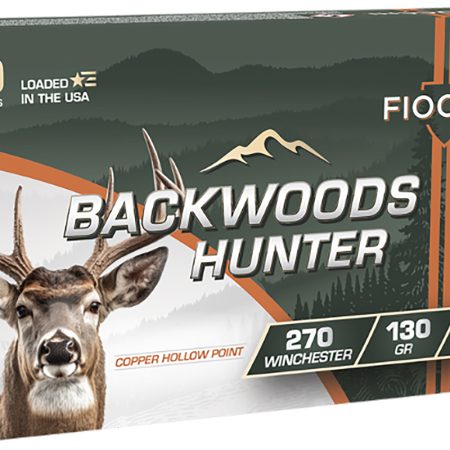 Fiocchi 270BHC Backwoods Hunter 270Win 130gr Copper Hollow Point 20 Per Box/10 Case