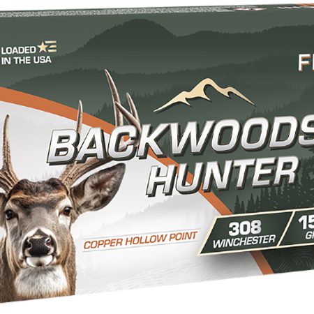 Fiocchi 308BHC Backwoods Hunter 308Win 150gr Copper Hollow Point 20 Per Box/10 Case