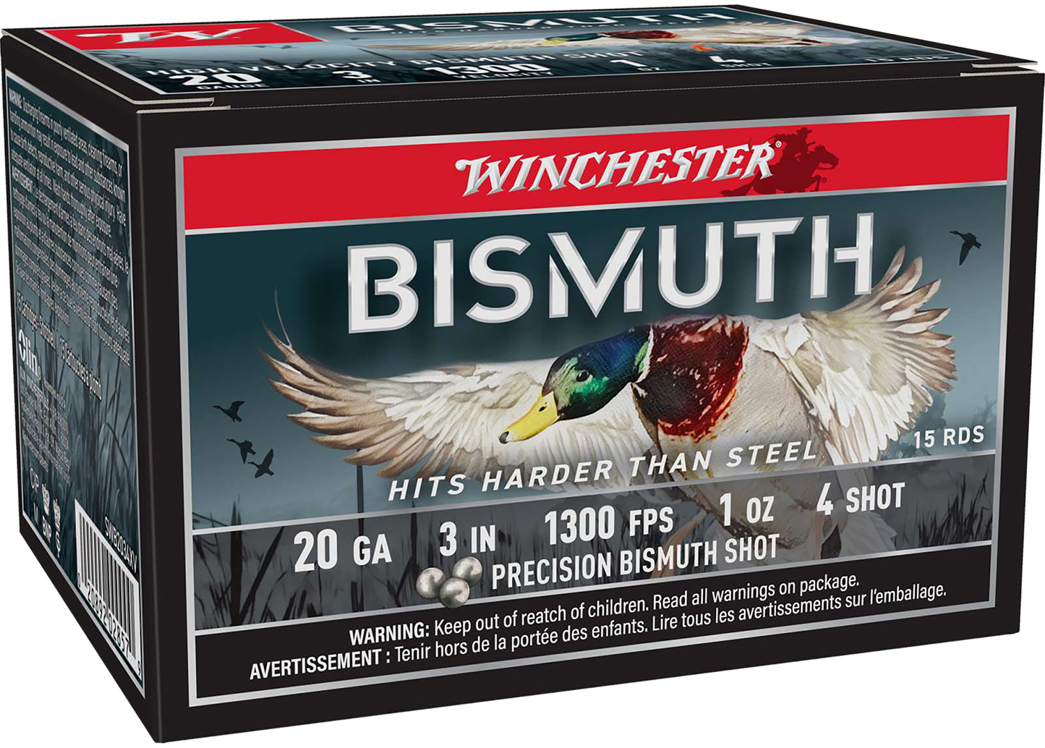 Winchester Ammo SWB2034XV 20Gauge 3" 1oz 4Shot 15 Per Box