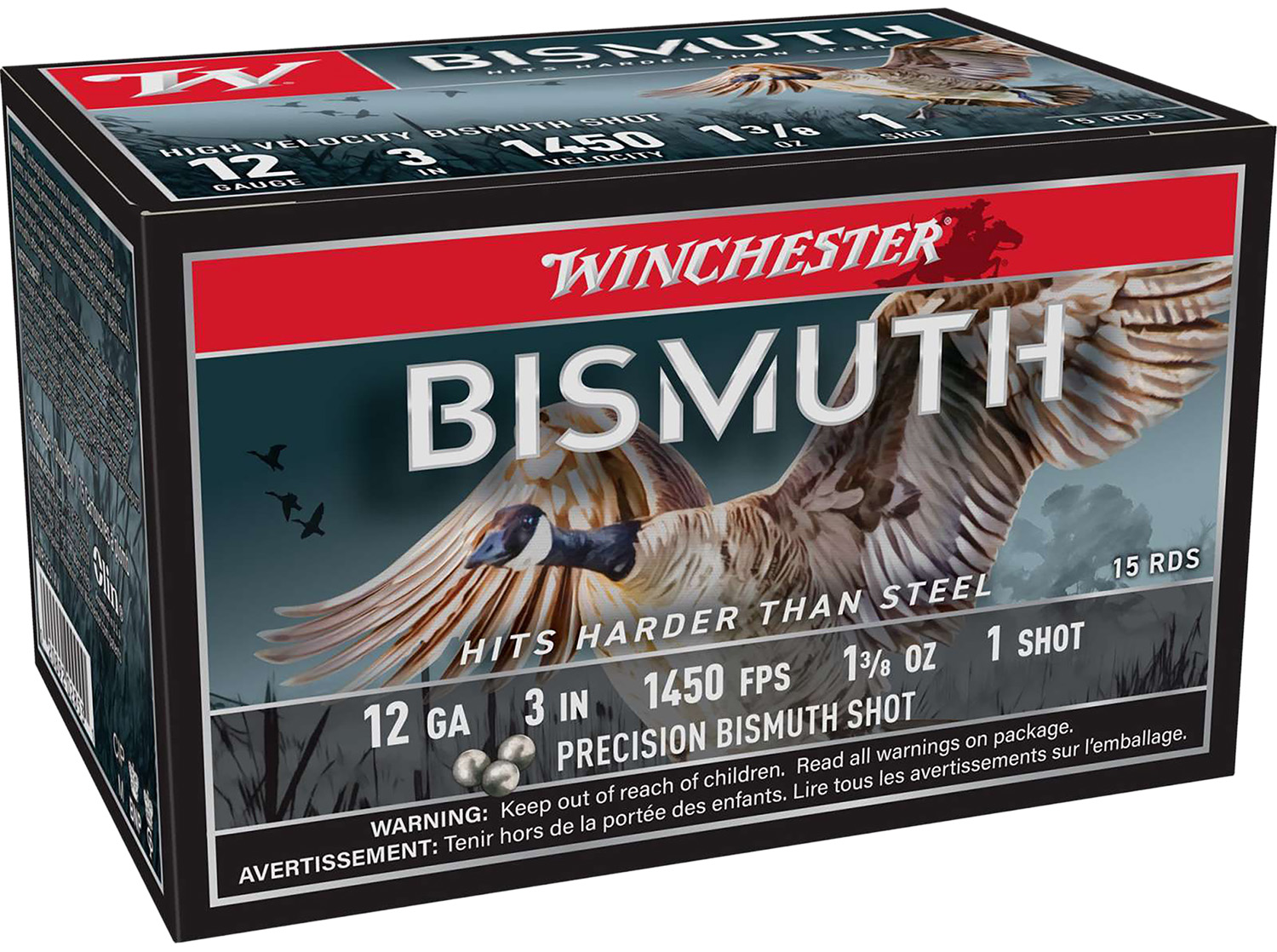 Winchester Ammo SWB1231XV 12Gauge 3" 1 3/8oz 1Shot 15 Per Box