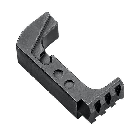 Tyrant CNC TD43X48ESTEELBLACK  Extended Magazine Release Glock 43x/48 Black Aluminum/Steel