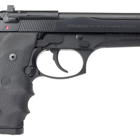 Beretta USA J92F700 92FS Brigadier 9mm Luger 10+1 4.90" Steel Barrel, Black Stainless Steel Serrated Slide, Black Aluminum Frame, Black Stippled Rubber Grip