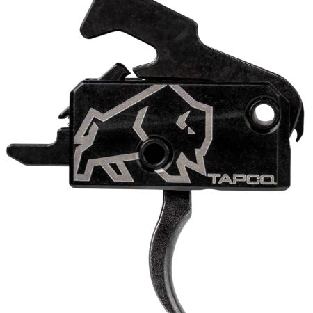 Tapco TAP22034  Rifle Trigger Black Curved Trigger Single-Stage Fits AR-15