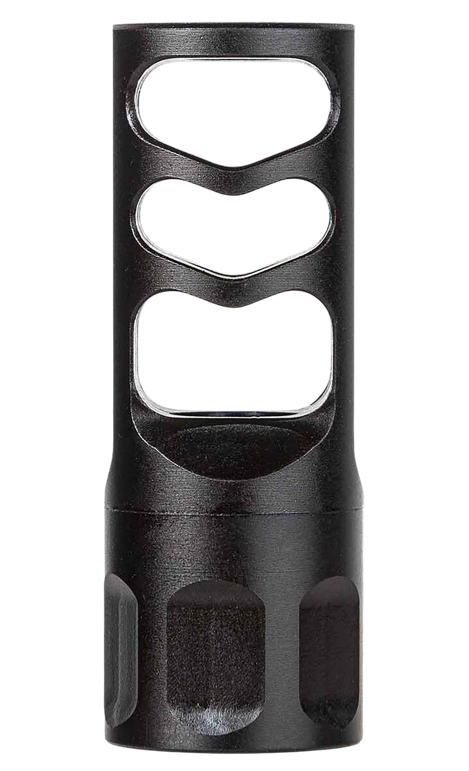 Tapco TAP22046 Self Timing Muzzle Brake Black Nitride Steel 5/8"x24 Threads 30 Cal