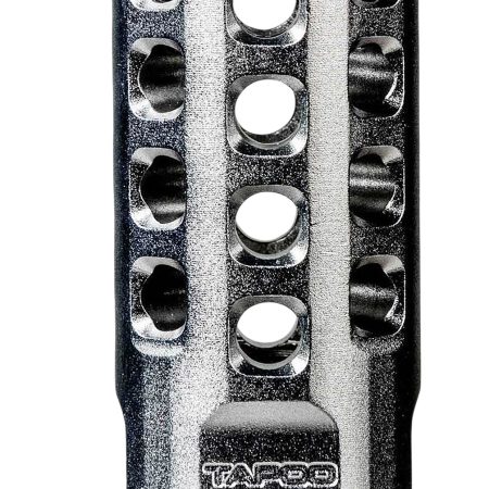 Tapco TAP22010  Muzzle Brake Silver Anodized Aluminum 1/2"x28 Threads 2" OAL .920" Diameter 22LR