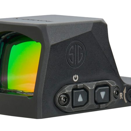 Sig Sauer Electro-Optics SORX1370 Romeo-X Enclosed Pro Black 1x24mm Illuminated Green Circle w/Dot Reticle RX Footprint Mount