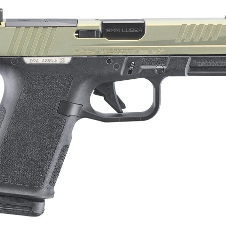 Ruger 19420 RXM  9mm Luger 15+1 4" Black FNC Nitride Barrel, Sundown Alloy Cerakote Alloy Steel Optic Ready/Serrated Slide, Black Polymer Frame w/Accessory Rail, RMR/RMSc/DeltaPoint Pro Footprint