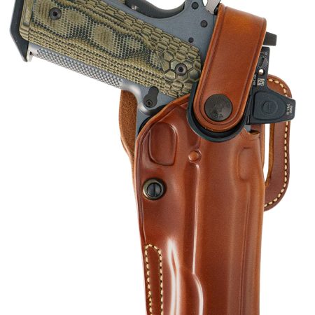 Galco APO224R APO Strongside/Crossdraw OWB Tan Steerhide Fits Glock 17 Gen1-5 Belt Holster Mount Right Hand