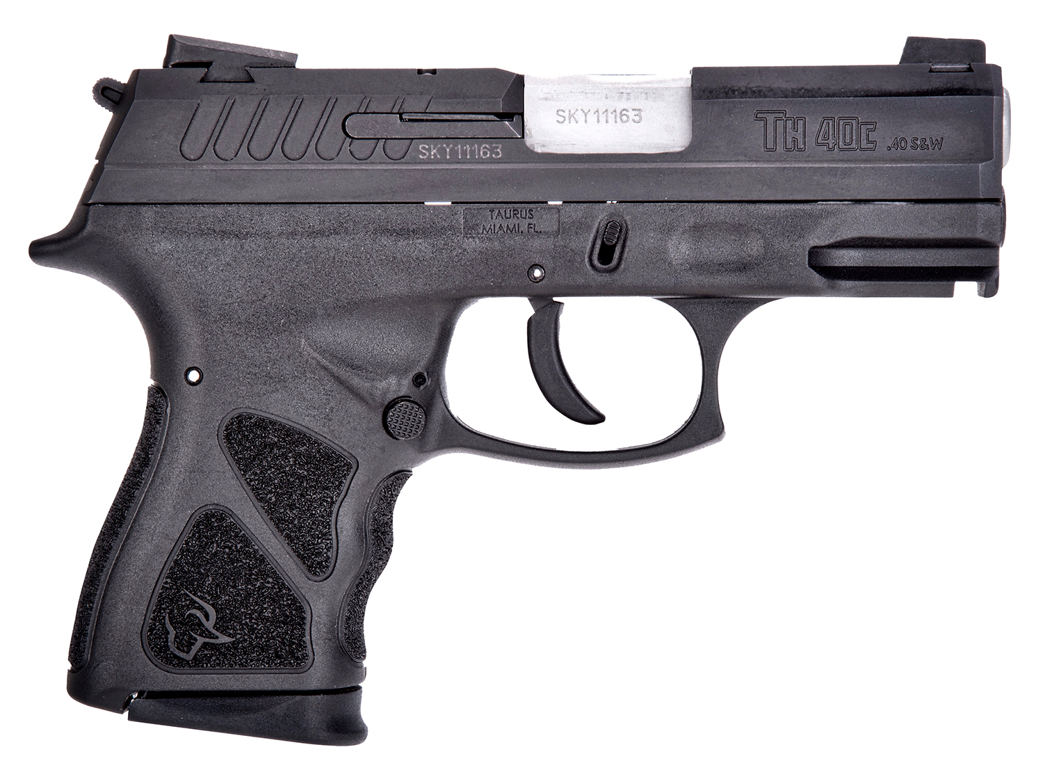 Taurus 1-TH40C031-10 TH Compact Frame 40 S&W 10+1 3.54" Matte Black Alloy Steel Serrated Slide, Black Polymer Frame
