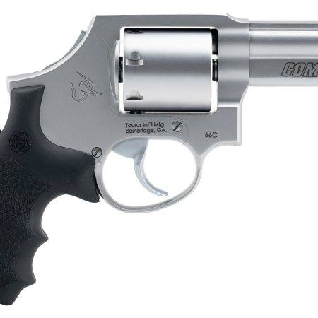 Taurus 2-66039C-HG 66C  357 Mag 7 Shot Stainless Steel Barrel, Frame & Cylinder, Black Hogue G10 Grip