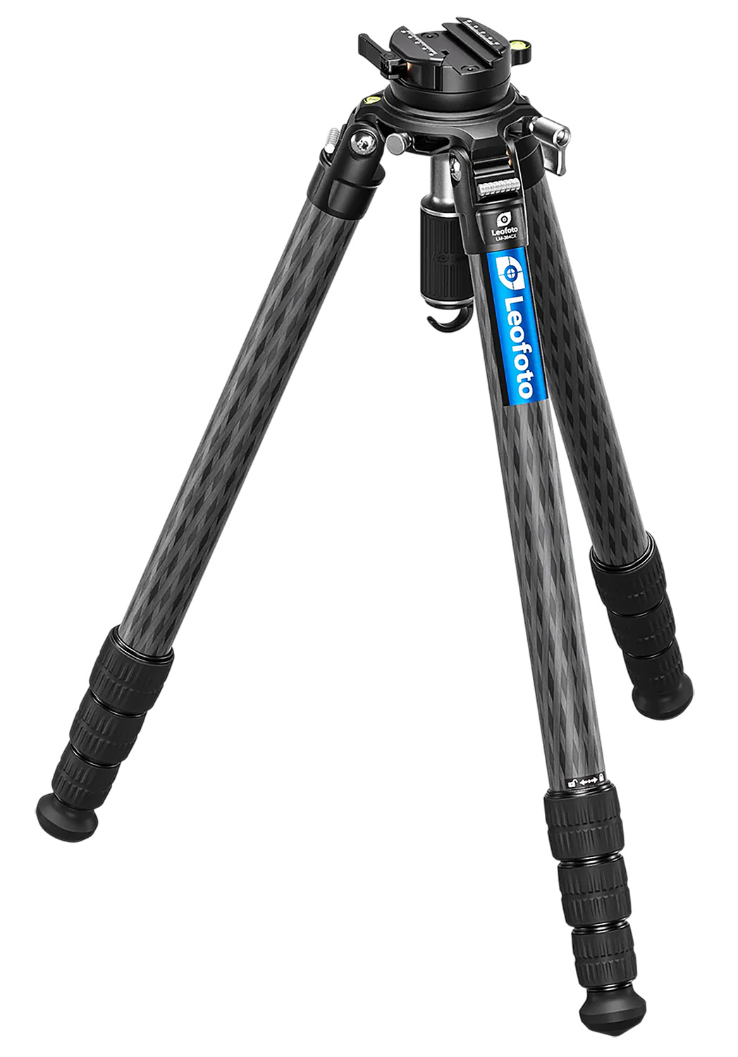 Leofoto Usa LM-364CX+YB-75LRC Carbon Fiber Tripod Black