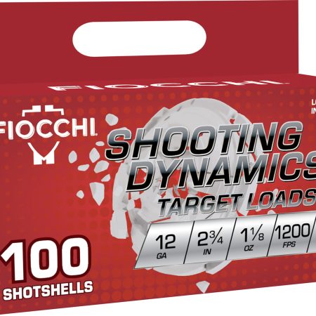 Fiocchi 12SDB188 Shooting Dynamics  12Gauge 2.75" 1 1/8oz 8Shot 100 Per Box/2 Case