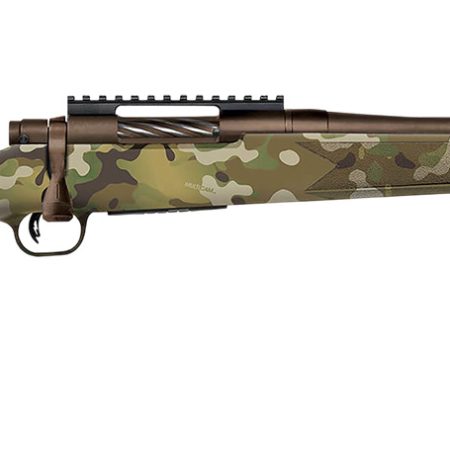Mossberg 28279 Patriot  Compact 450 Bushmaster 4+1 18" Patriot Brown Cerakote Threaded Bull Barrel, Patriot Brown Cerakote Steel Receiver w/Picatinny Rail, MultiCam Fixed Synthetic Stock