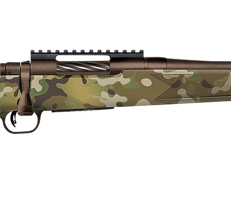 Mossberg 28281 Patriot Super Bantam Youth 350 Legend 4+1 18" Patriot Brown Cerakote Threaded Bull Barrel, Patriot Brown Cerakote Steel Receiver w/Picatinny Rail, MultiCam Fixed Synthetic Stock