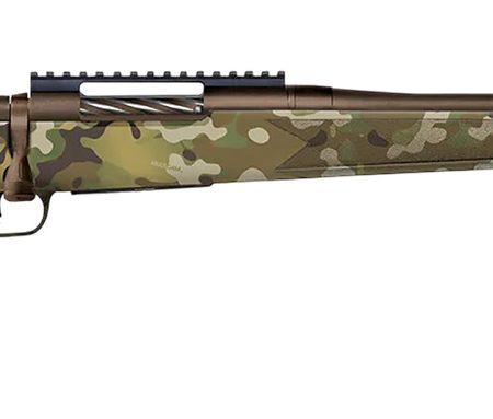Mossberg 28283 Patriot  Compact 300 Win Mag 4+1 20" Patriot Brown Cerakote Threaded Bull Barrel, Patriot Brown Cerakote Steel Receiver w/Picatinny Rail, MultiCam Fixed Synthetic Stock