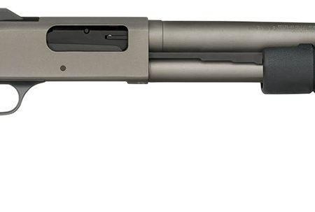 Mossberg 50790 590A1 Pro 12 Gauge 6+1 18.50" Tungsten Gray Cerakote Barrel & Steel Drilled & Tapped Receiver, Black Synthetic Stock