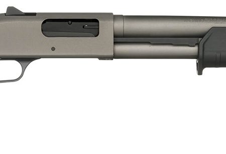 Mossberg 50795 590A1 Pro 6+1 18.50" Tungsten Gray Cerakote Barrel & Steel Drilled & Tapped Receiver, Magpul SGA Synthetic Stock